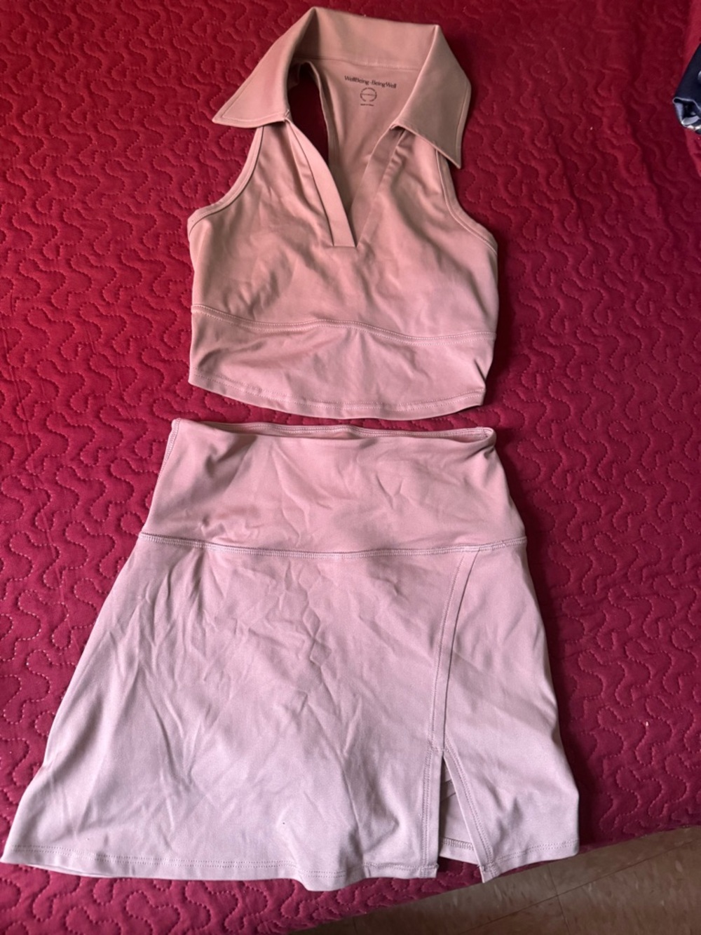 Women’s Light Pink Mini Skirt - Sporty Everyday Wear